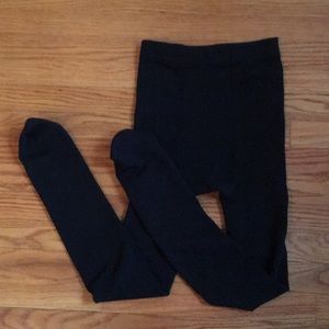 Extra Soft Black Footed Tights / Long underwear